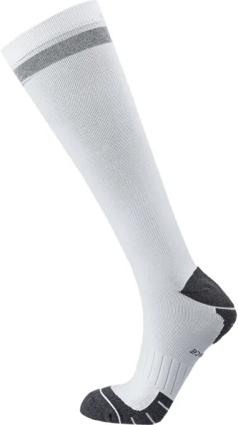 Endurance Torent Reflective Long - Löparstrumpor med kompression - Vit - Storlek 35/38